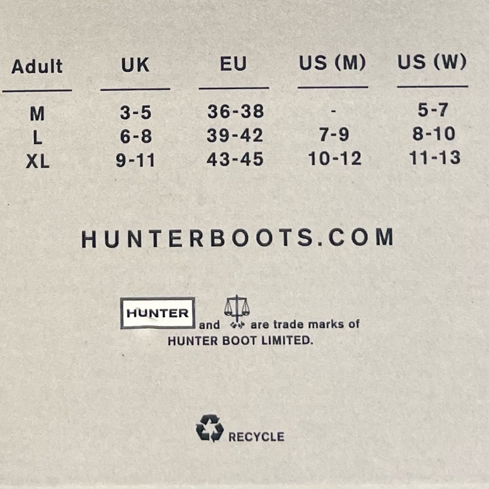 NWT Hunter Original Tall Boot Fleece Socks - Picture 8 of 8